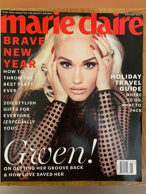 Marie Claire Magazine Holiday 2017 Featuring Gwen Stefani